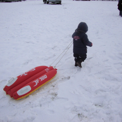 Toben im Winter